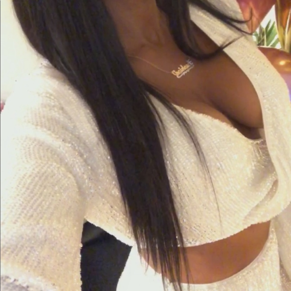 Sequin Crop Top
